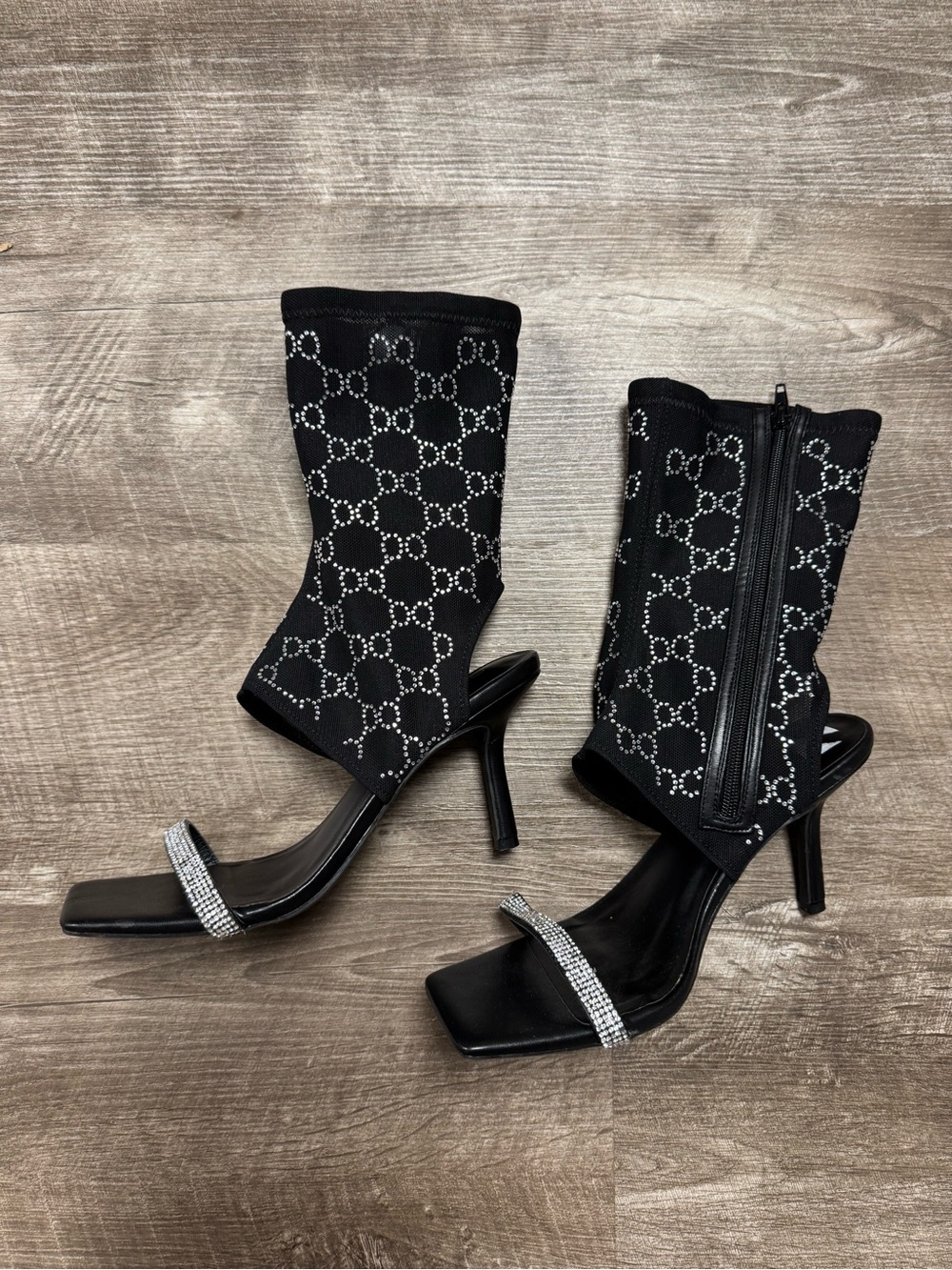Rouge Helium Ankle Wrap Heels Size 10